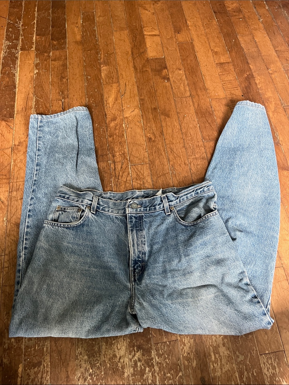Calvin Klein Light Blue Women's Straight Leg Jeans Made in Canada 100% cotton